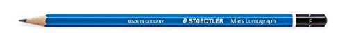 STAEDTLER Bleistift Mars Lumograph F blau besonders bruchfest von Staedtler