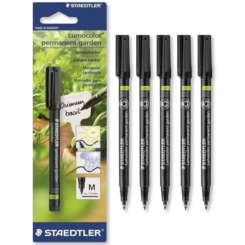 STAEDTLER Gartenmarker, Permanent-Marker, für den Außenbereich, 6 Stück von Staedtler