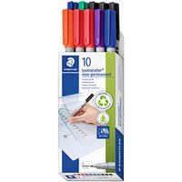 STAEDTLER Lumocolor Folienstifte-Set farbsortiert non-permanent 10 St. von Staedtler