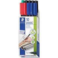 STAEDTLER Lumocolor Folienstifte farbsortiert permanent 10 St. von Staedtler