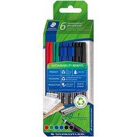 STAEDTLER Lumocolor Folienstifte-Set farbsortiert permanent 6 St. von Staedtler