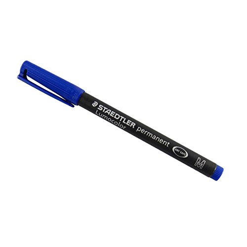 STAEDTLER Lumocolor Permanent-Marker 317M, blau VE=1 von Staedtler