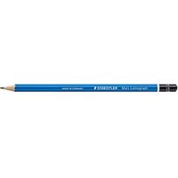 STAEDTLER Mars Lumograph Bleistift 2B blau, 1 St. von Staedtler