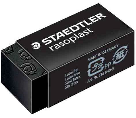 STAEDTLER Radierer rasoplast 33x16x13mm schwarz von Staedtler