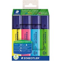 STAEDTLER Textsurfer® classic 364 Textmarker farbsortiert, 4 St. von Staedtler