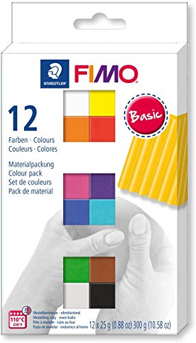 Staedtler Soft Modelliermasse, Basic Farben, 8er-Portionierung, Modellierung von Staedtler