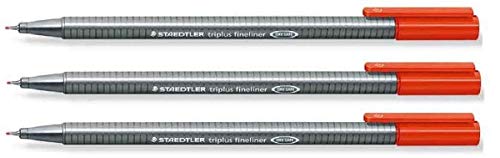 STAEDTLER 334 Triplus Fineliner mit superfeiner Spitze, 0,3 mm, 3 Stück von Staedtler