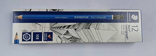 STAEDTLER 10B Mars Lumograph Zeichenstift, sechseckig, bruchsicher, Premiumqualität von Staedtler