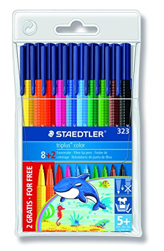 Staedtler 323 WP10P1 triplus color Fasermaler Promotion, 10 Stück im Etui von Staedtler