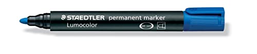 Staedtler 352 – 3 Permanentmarker, – Permanentmarkern (blau, Polypropylen) von Staedtler