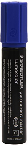 STAEDTLER 388-3 Lumocolor Marker, circa 2 - 12 mm, permanent, blau von Staedtler