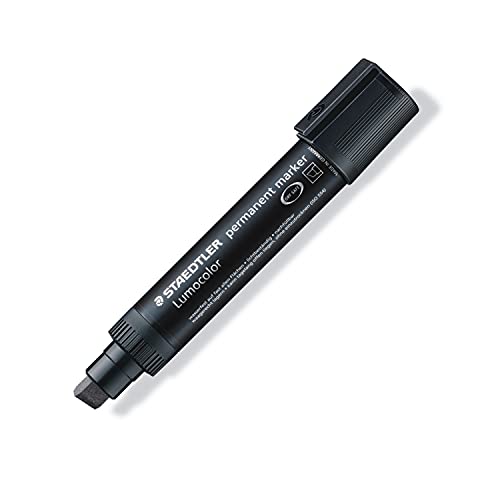 Staedtler 388-9 Lumocolor Marker, circa 2 - 12 mm, permanent, schwarz von Staedtler