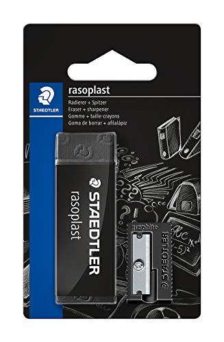 STAEDTLER 526 9-S1BK Blisterkarte mit 1 ST rasoplast Radierer und 1 ST Kunststoffspitzer von Staedtler