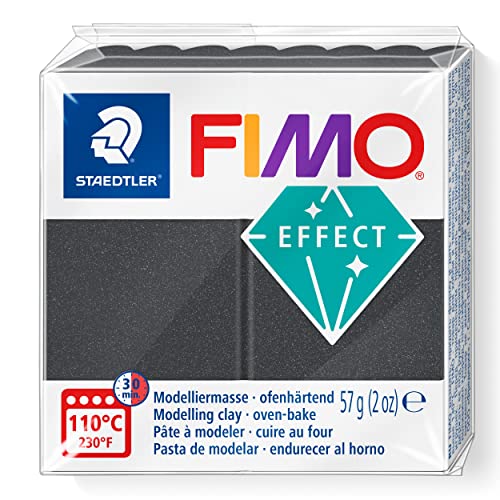 STAEDTLER 8010-91 ST Modelliermasse, FIMO Effect 57g metallic Steel Grey, Standard von Staedtler