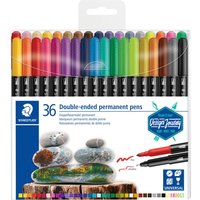 Staedtler Doppelfasermaler permanent - 36 Stück von Staedtler