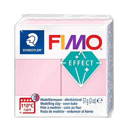 Staedtler FIMO EFFECT Modelliermasse, ofenhaertend, rosenquarz, 56 g Art.8020 von Staedtler