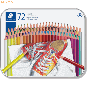 Staedtler Farbstift 3mm farbig sortiert VE=72 Farben von Staedtler