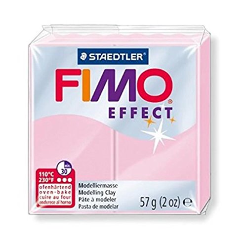 Staedtler Fimo Pasta - Ofen-trocknende Ton, Modelliermasse, Rosa, 0.75 pounds, 8 Portionen, Modellierung, Basteln von Staedtler