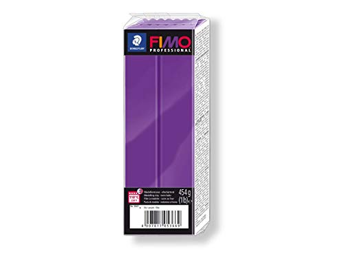 Staedtler Fimo Professional Purple 454 g Polymer Clay Block Fimo Colour Ref. 6 von Staedtler