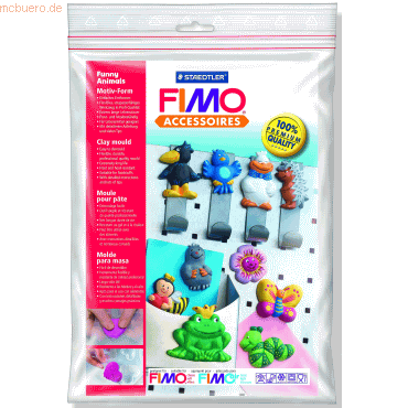 Staedtler Fimo mould Lustige Tiere 10 Motive ca. 6x4cm von Staedtler