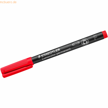 Staedtler Folienschreiber Lumocolor F permanent rot von Staedtler