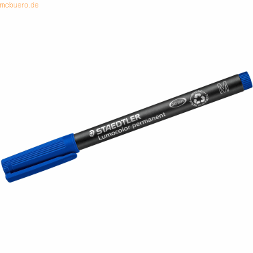 Staedtler Folienschreiber Lumocolor M permanent blau von Staedtler