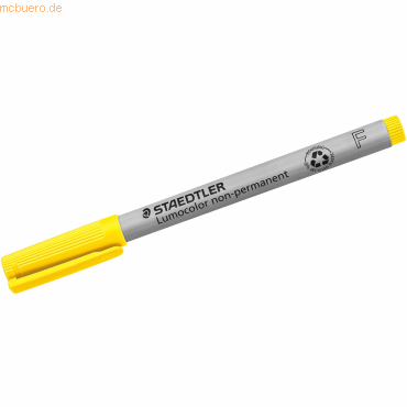 Staedtler Folienstift Lumocolor F nonpermanent gelb von Staedtler