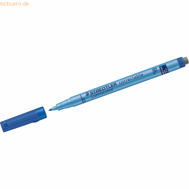 Staedtler Folienstift Lumocolor correctable F blau von Staedtler