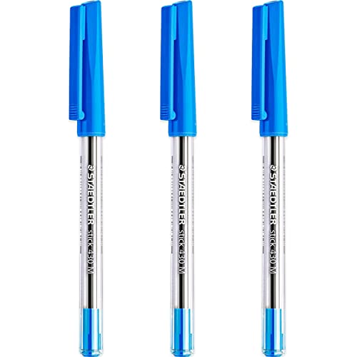 STAEDTLER Kugelschreiber, mittelgroß, 0,5 mm, 430 m, glatt, Blau von Staedtler