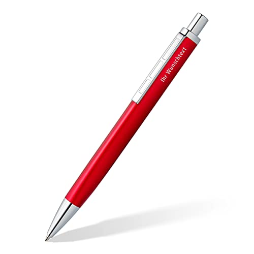 STAEDTLER Kugelschreiber triplus 444 M, Farbe Roaring Red, inkl. individueller Laser-Gravur von Staedtler