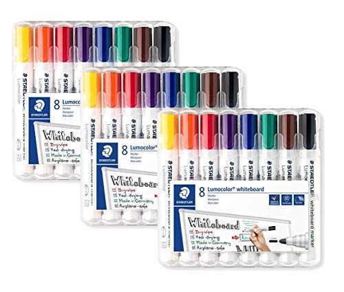 Staedtler Lumocolor Whiteboard-Marker, 8 pezzi von Staedtler