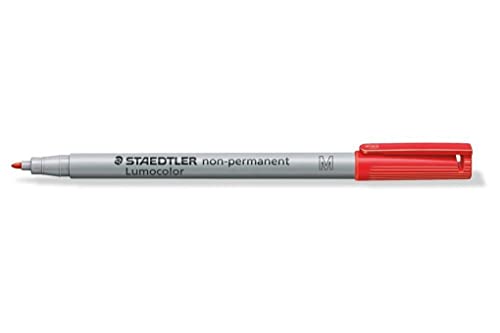 Staedtler Marker Lumocolor Non-M (rot, grau, Polypropylene, Medium) von Staedtler