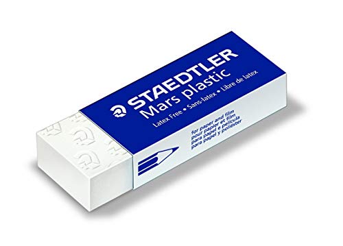 Staedtler Mars 2650BK2DA Kunststoff-Radiergummi, Selbstreinigung, 65°x°23°x°13°mm, 2 Stück von Staedtler