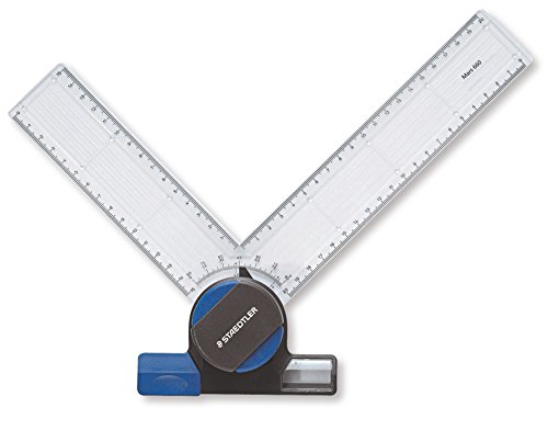 STAEDTLER Mars 660 20 Zeichenkopf für Zeichenplatten, Winkelskalen von 0 bis 90 Grad, perfekte Ergänzung der Zeichenplatten 661 A3 und A4, Einhandbedienung von Staedtler