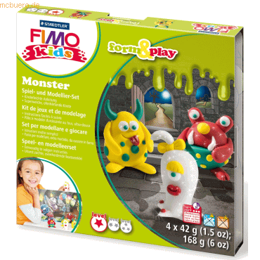 Staedtler Modelliermasse Fimo Kids Form & Play Monster von Staedtler