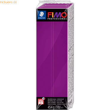Staedtler Modelliermasse Fimo Professional 454g violett Großblock von Staedtler