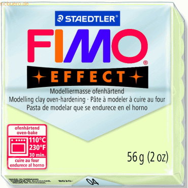 Staedtler Modelliermasse Fimo soft 56g nachtleuchtend von Staedtler