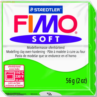 Staedtler Modelliermasse Fimo soft 56g tropischgrün von Staedtler