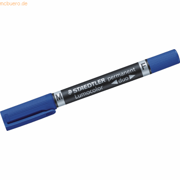 Staedtler Permanentmarker Lumocolor permanent duo blau von Staedtler