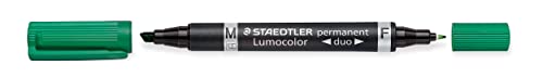 Staedtler Permanentmarker duo grün 10er Pack 348-5 von Staedtler