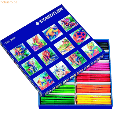 Staedtler Schulbox Fasermaler Noris Club 12 Farben a 12 Stifte von Staedtler