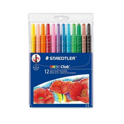 Wachs-Twister Wachsmalstifte 12teilig von Staedtler