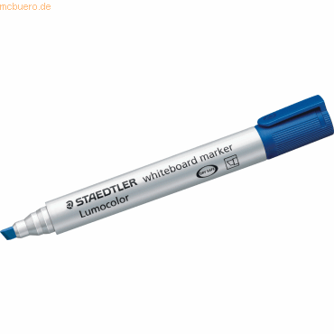 Staedtler Whiteboardmarker Lumocolor Keilspitze blau von Staedtler