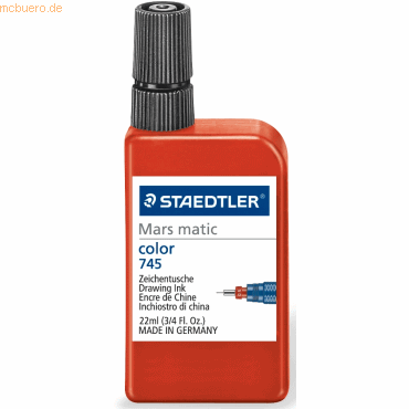 Staedtler Zeichentusche Mars matic rot 22 ml von Staedtler