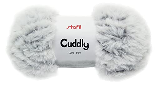 Stafil Wolle Cuddly 100g Weiß/Schwarz-Melange von Stafil