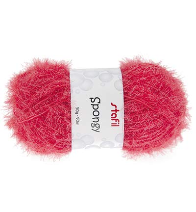 Wolle - Sponge Yarn Spongy, Pastel Red von Stafil