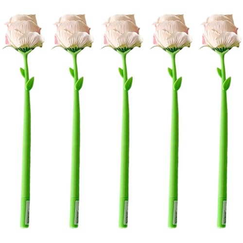 5 Stück Künstliche Rosen-gelstifte, Rosen-kugelschreiber, Blumen-gel-tintenstifte, Lustige Stifte, Studenten-schreibstifte, Rosen-förmige Kugelschreiber Für Büro, Schule, Lehrertag 5 Stück Künstliche Rosen-gelstifte, Rosen-kugelschreiber, Blumen-gel-tintenstifte, Lustige Stifte, Studenten-schreibstifte, Rosen-förmige Kugelschreiber Für Büro, Schule, Lehrertag von Stakee