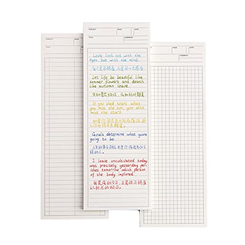 Long Notice Paper Simple Message Book Kleine Notizbilder Memo -Pads Liner Schreibschreibe Schreibblätter Für Schulbüroversorgung von Stakee