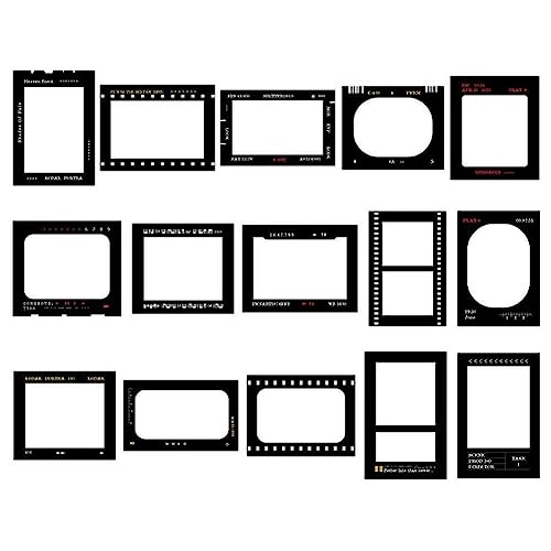 Stakee 15pcs Verschiedene Fotorahmen Aufkleber Kamera Film Aufkleber Dekoratives Filmstrip -Aufkleber Für Scrapbook Notebook Journals von Stakee