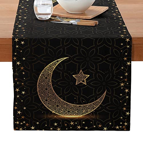 Stakee Eid Mubarak Tischdecke Ramadan Dekoratives Tisch Islamische Muslimische Muster Tischdecke Ramadan Home Tischdekoration von Stakee